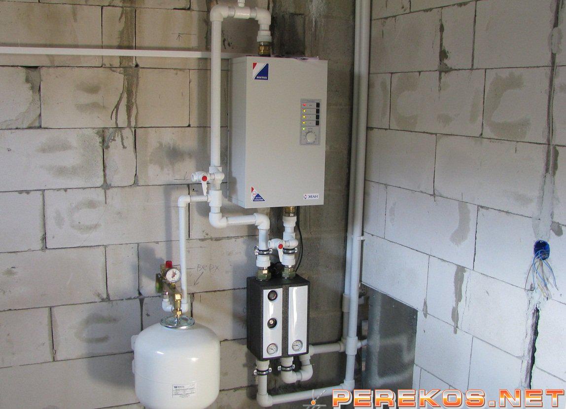 Установка и подключение электрического котла для системы отопления в частном доме